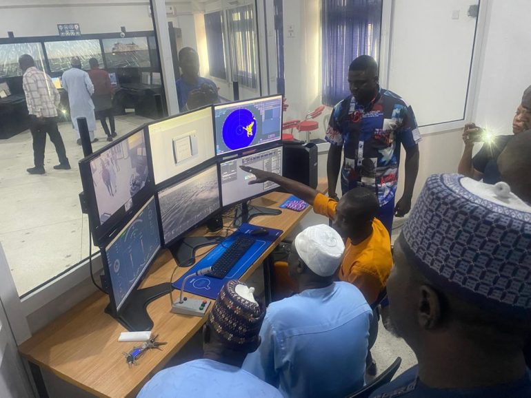 Abubakar Adamu-Dabban speaking to staff at NIOMR during an oversight visit.