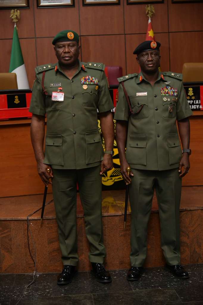 Major General Waidi Shaibu assumes office as Nigeria’s 25th Chief of Army Staff during a handover ceremony at the Army Headquarters, Abuja.