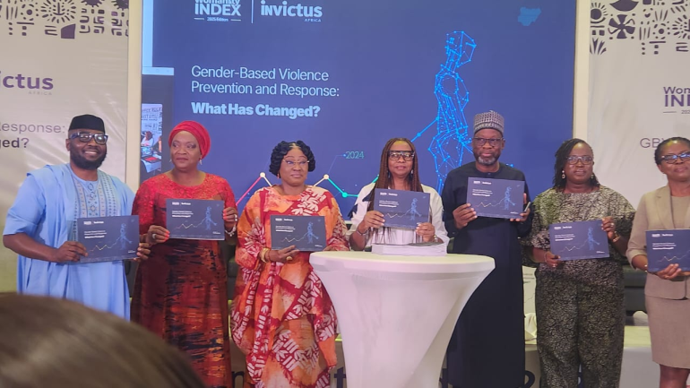 Women’s rights advocates discuss the 2025 Womanity Index report at Abuja launch, highlighting GBV challenges and gaps in government response.