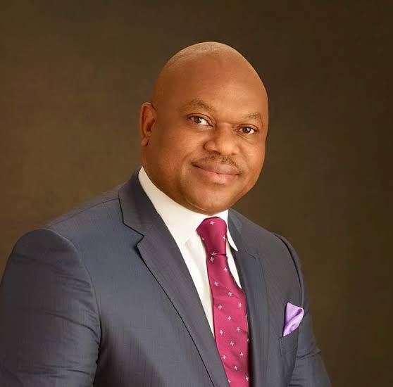 Victor Ochei, President of the Nigeria Tennis Federation, delivering a Christmas message to Nigerians and sports stakeholders