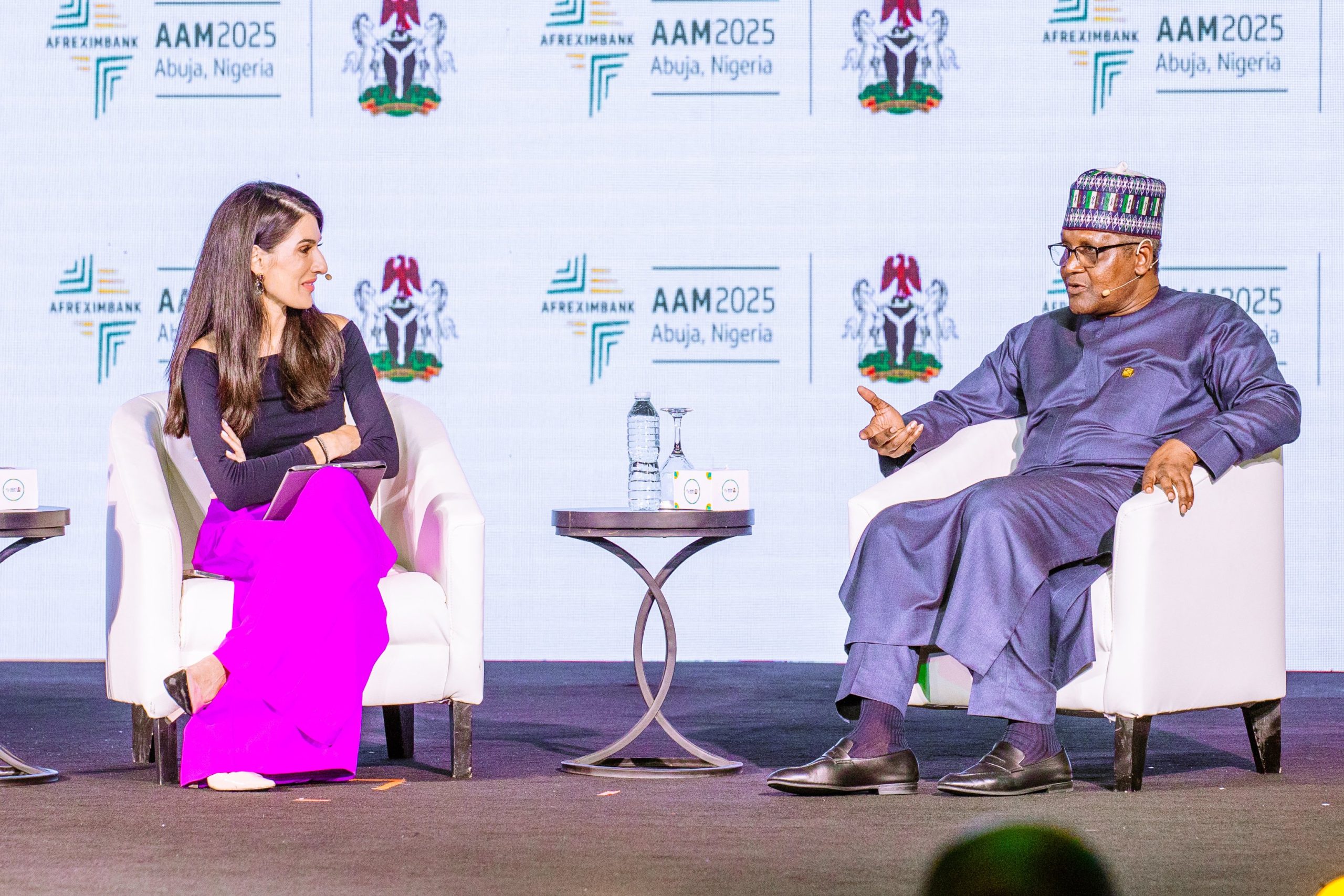 Aliko Dangote at Afreximbank conference calling for an “Africa First” approach to economic policy and industrialisation.