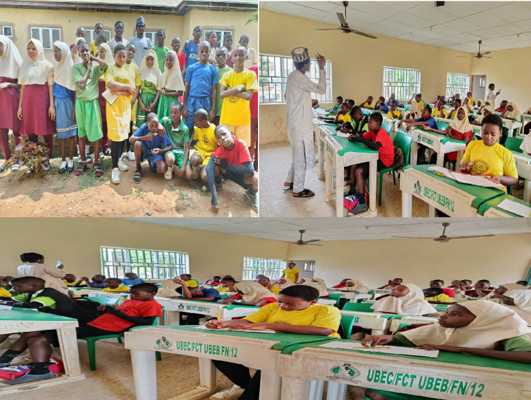 Students attending a digital safety training at JSS Zone i, Abuja, organised by CITAD and the Ndukwe Kalu Foundation.