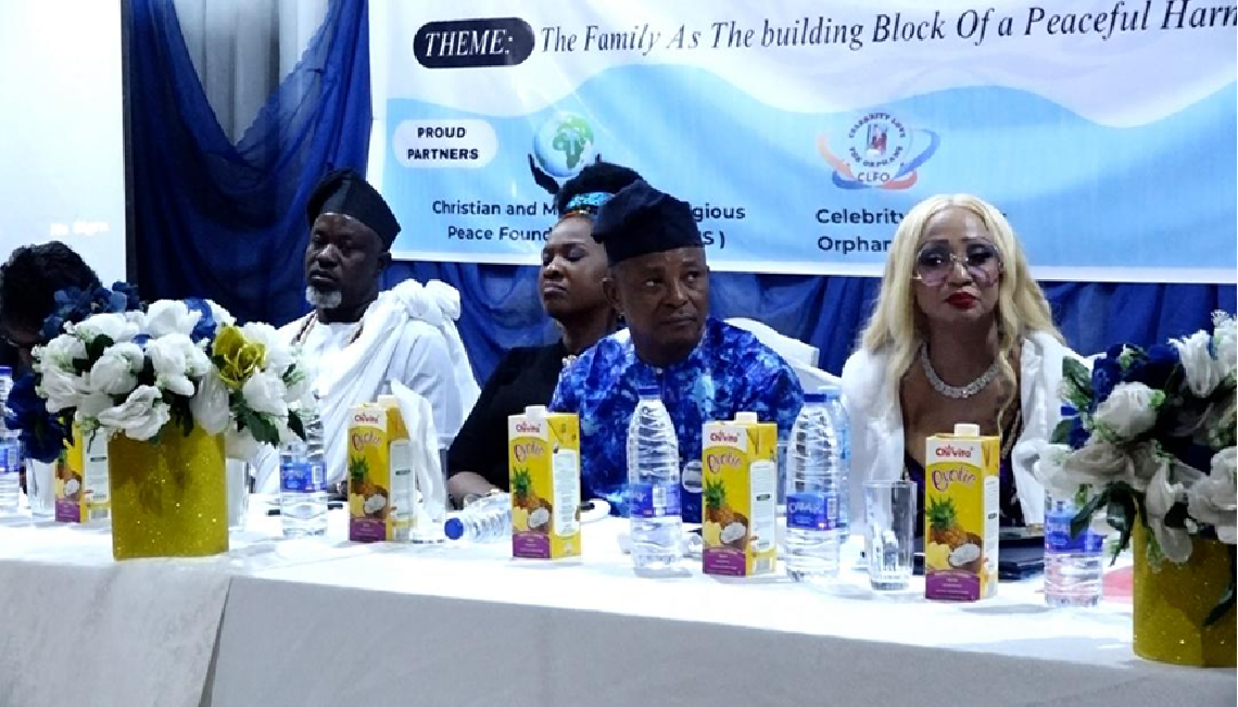 Delegates at the UPF national seminar in Abuja discussing the role of family values in promoting peace and security in Nigeria.