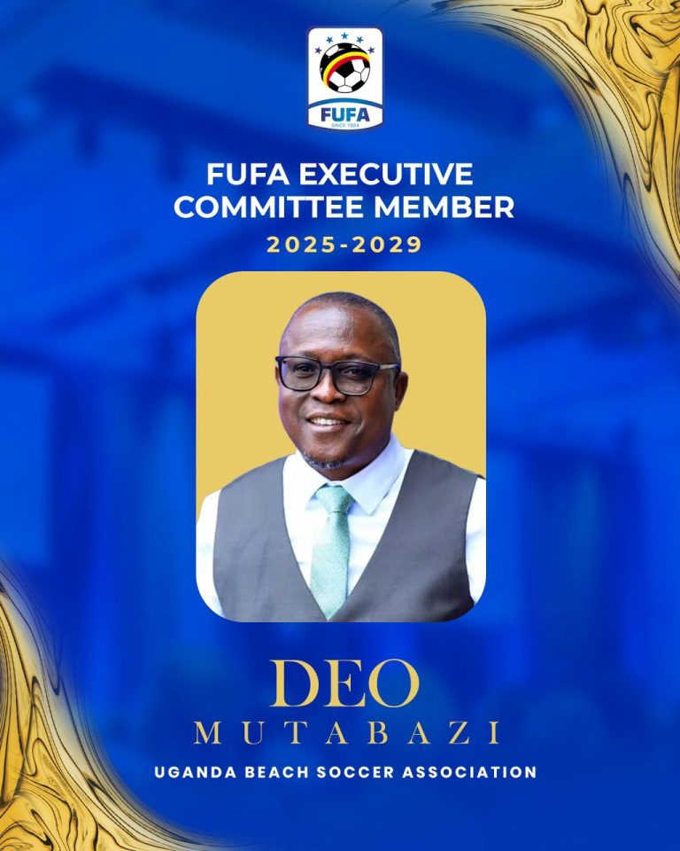 ABSU President Mahmud Hadejia congratulates Deo Mutabazi on his appointment to the FUFA Executive Committee