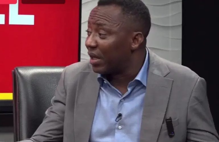 Omoyele Sowore and human rights lawyer Inibehe Effiong lead activists in a protest at the NYSC Headquarters in Abuja, demanding the release of corps member Ushie Rita Uguamaye’s withheld discharge certificate.