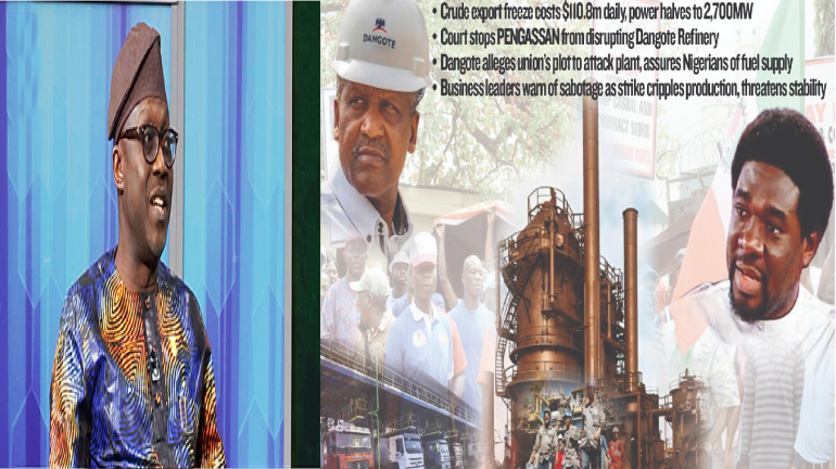 Segun Ajayi-Kadir, DG of the Manufacturers Association of Nigeria, speaking on labour disputes with the Dangote Group