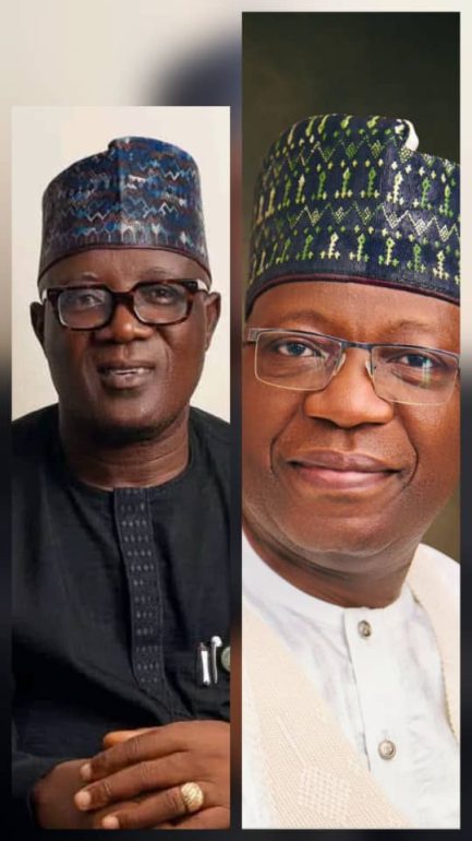 Professor Abubakar Sulaiman, DG of NILDS, extends birthday felicitations to Kwara APC Secretary Mohammed Isowo on his 70th birthday.