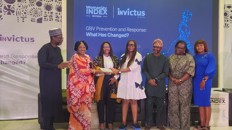 Women’s rights advocates discuss the 2025 Womanity Index report at Abuja launch, highlighting GBV challenges and gaps in government response.