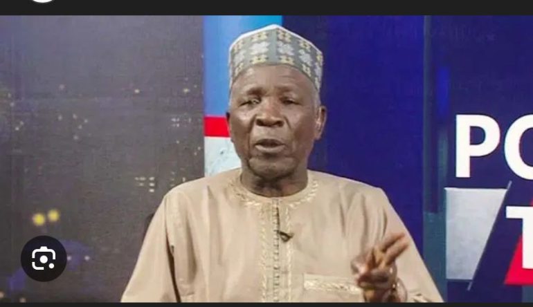 Oliver Okpala speaking in a political statement defending APC National Chairman Abdullahi Ganduje
