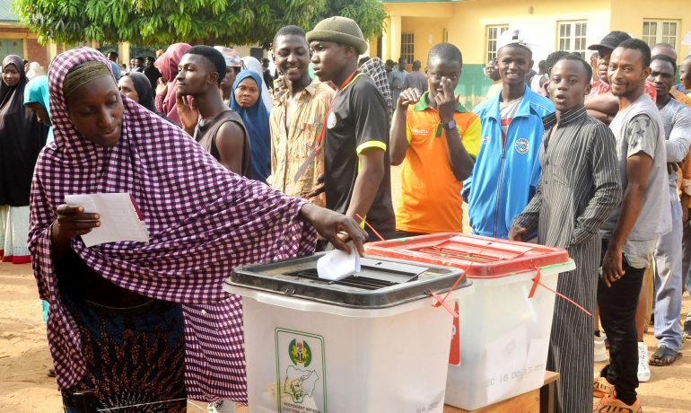 Voters in Abuja casting ballots during a past FCT Area Council election.