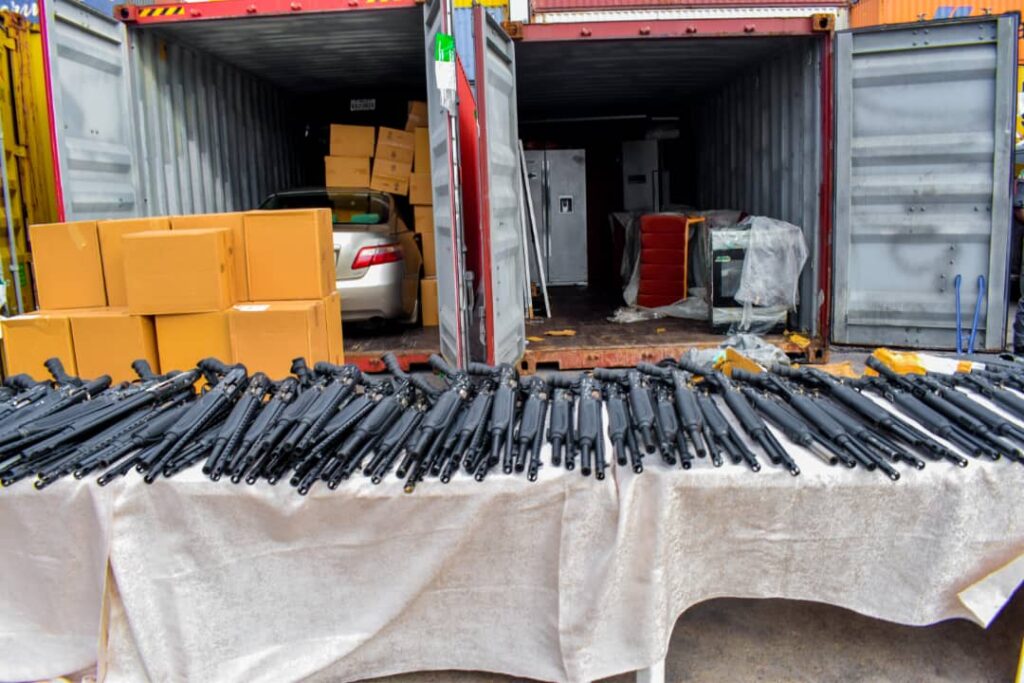 Nigeria Customs Service uncovers 399 Jojef rifles at Tin Can Island Port