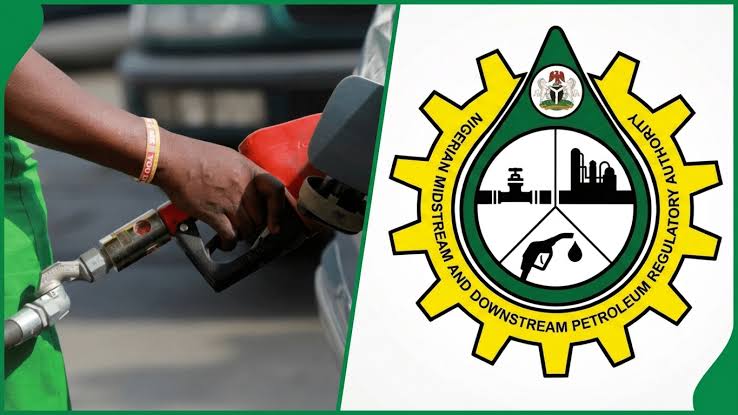 NMDPRA officials inspecting petrol dispensing at a filling station