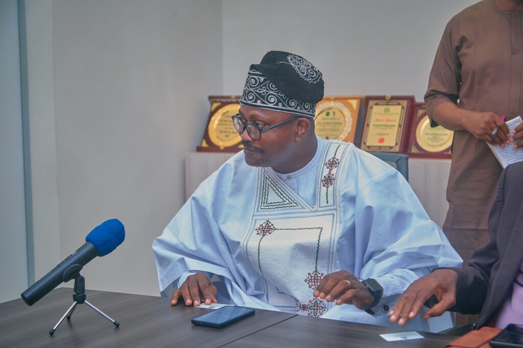 AFICTA founder Dr Jimson Olufuye during a meeting with NILDS in Abuja.