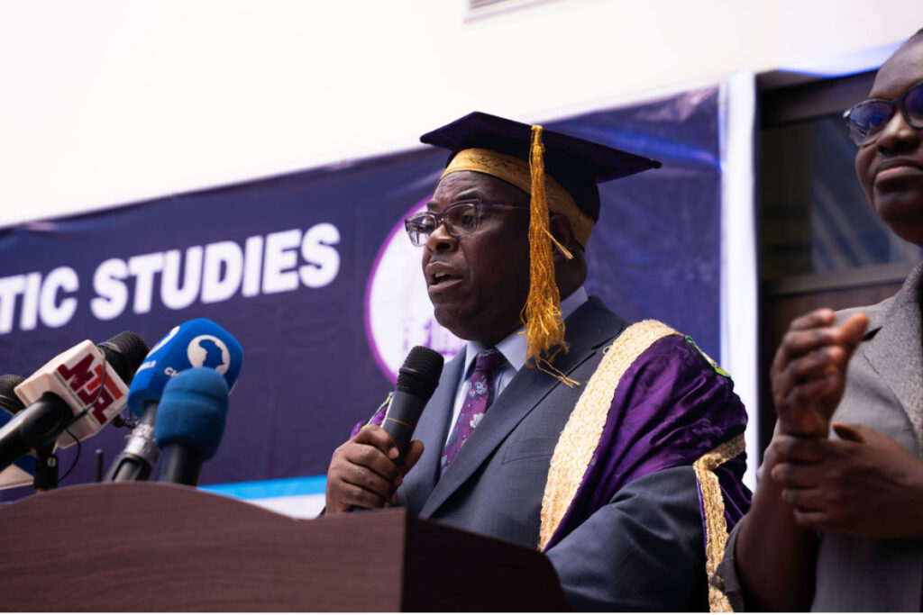  University of Benin Vice-Chancellor, Professor Edoba Omoregie, SAN, at the NILDS 10th postgraduate convocation ceremony.