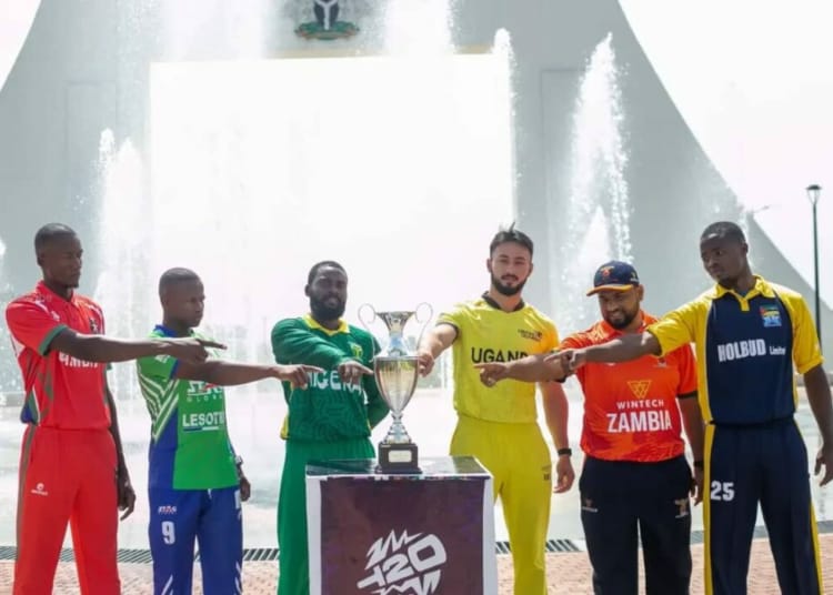 Coaches of six African cricket teams at the pre-tournament press conference for the T20 World Cup qualifier in Abuja