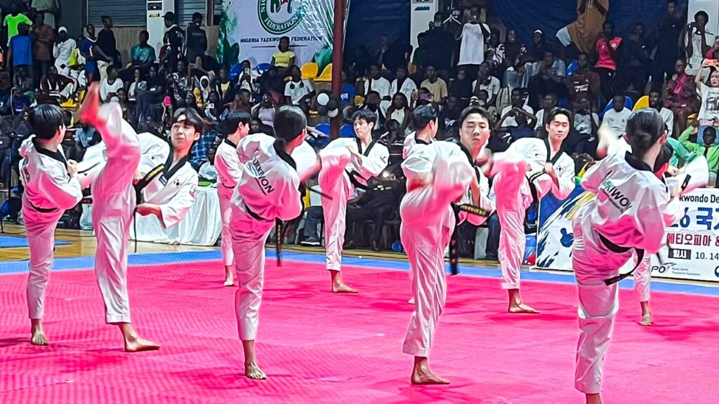 Nigerian Navy taekwondo team recognised as the Most Disciplined Team at the 14th Korean Ambassador Cup Championship in Abuja.
